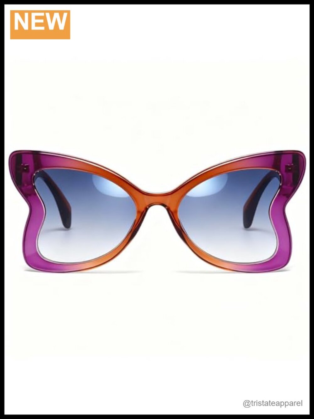 Oversized Butterfly Sunglasses UV400 Protection Non-Polarized Lenses